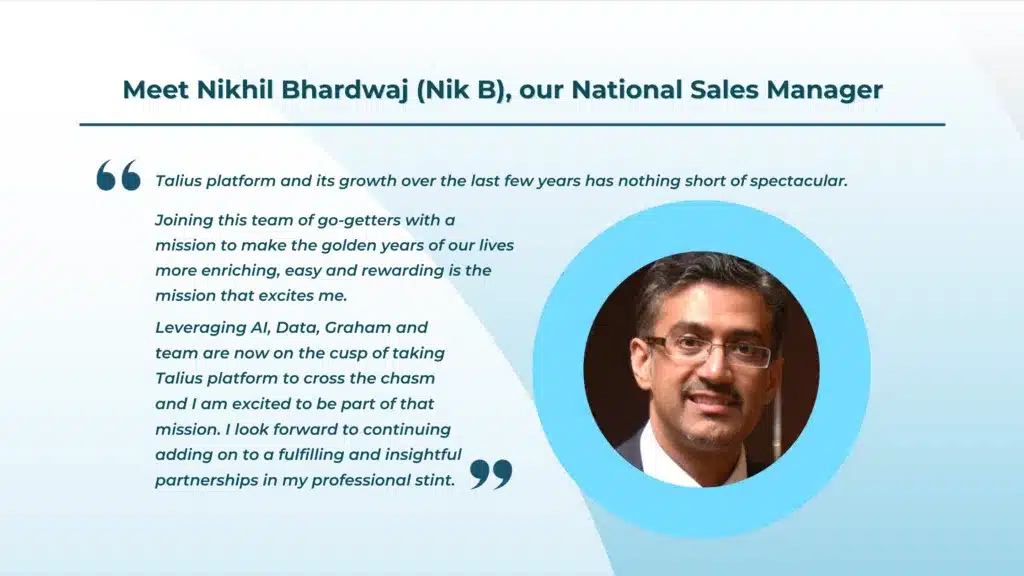 Talius Appoints Nikhil Bhardwaj (Nik B) as National Sales Manager